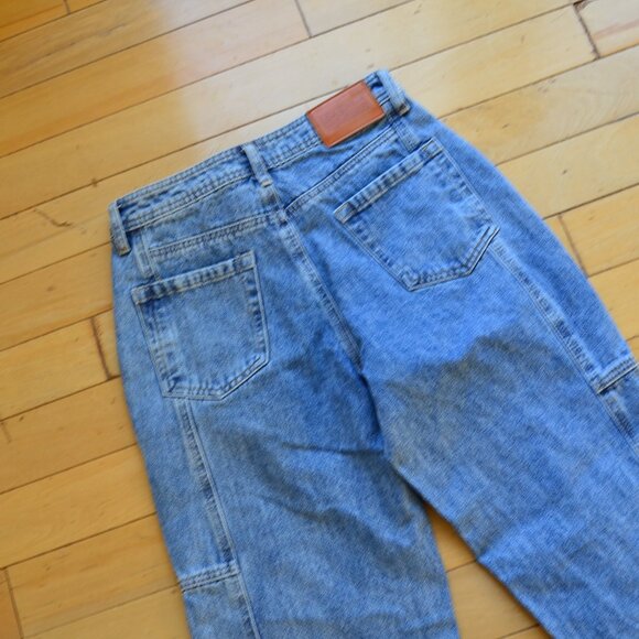 Princess Polly Chad Mid Rise Cargo Jeans Size US 4 - Picture 12 of 13